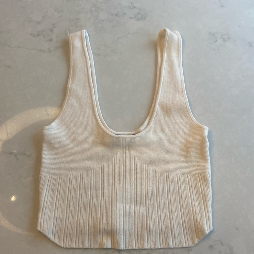 Like new Urban Outfitters cream sweater tank. Size S/M